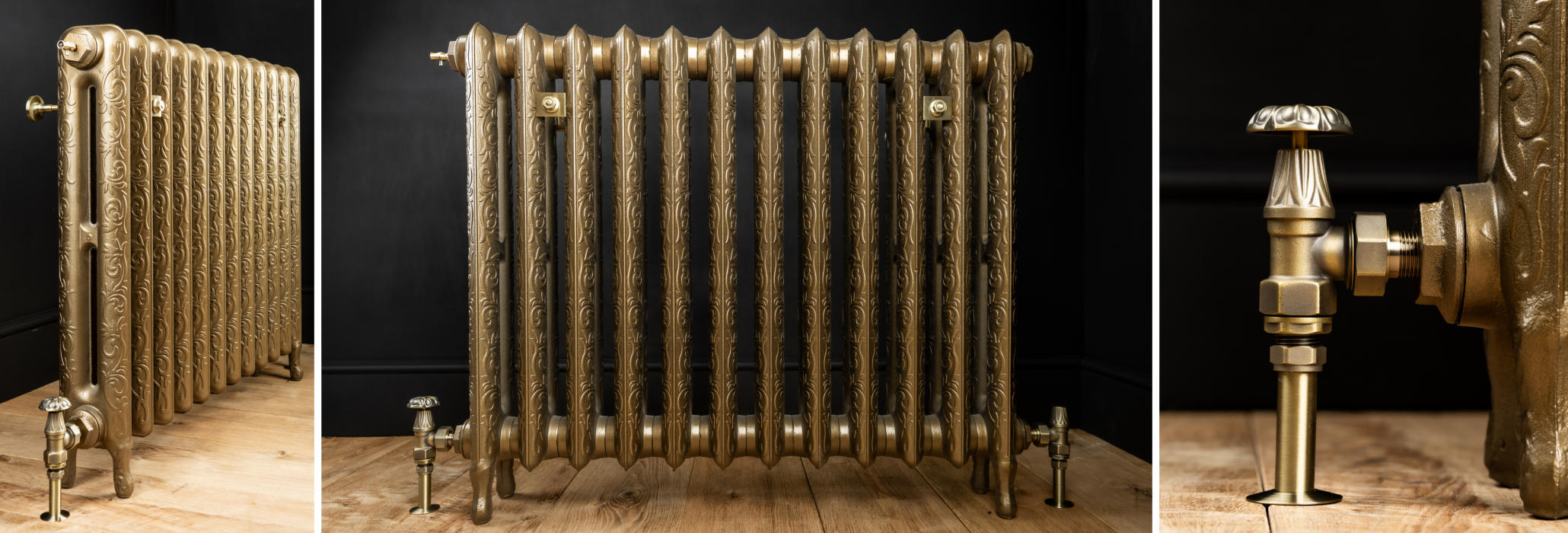 Art Nouveau cast iron radiators