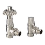 Bentley Satin Nickel Gothic Thermostatic Radiator Valve Set