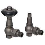 Warwick Gun Metal Matt Thermostatic Valve Set